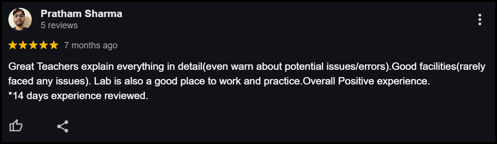 Google Review for Web Development Computer Skills 2