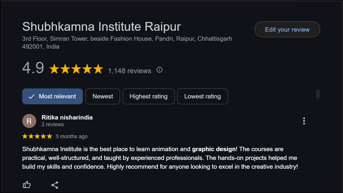 Google review 1