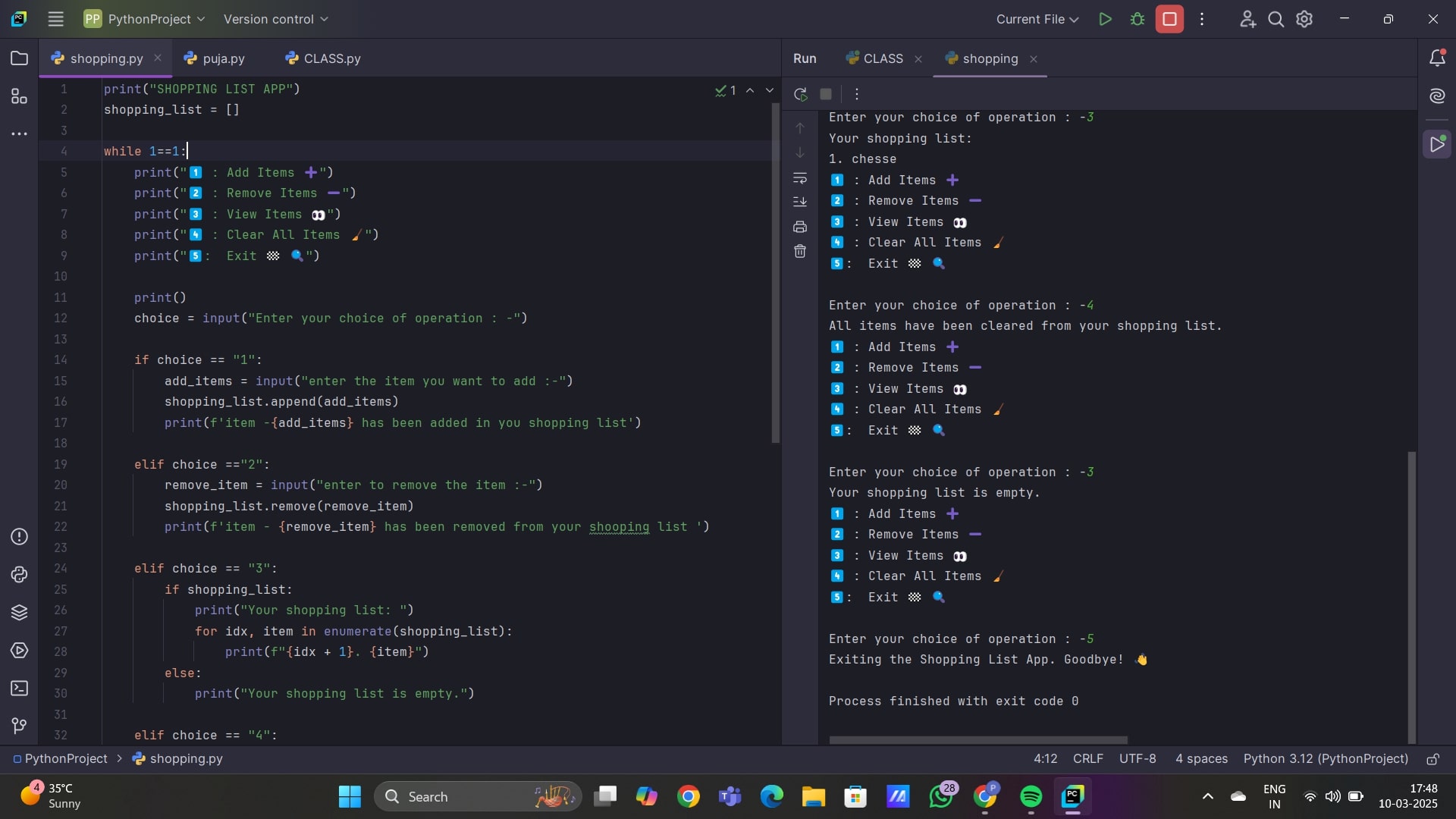 Programming Work 1